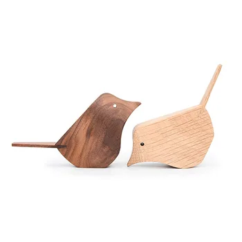 

INS Nordic Style Home Decorations Wood Ornaments European Crafts Solid Wood Bird Creative Furnishings