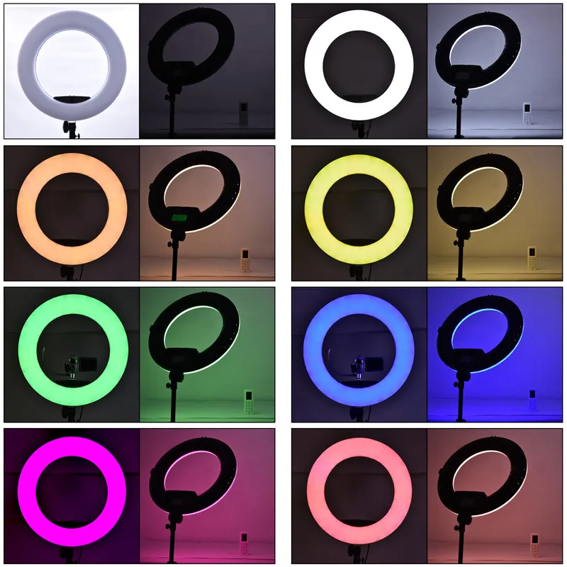  fosoto FC-480 Colorful 480 RGB LED Video Light Photographic Lighting 2800-10000k 96W Camera phone R - 32882175399