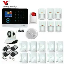 Yobang Security English/Russian/Spanish Wireless GSM Alarm System 433MHz Home Burglar Security Alarm System