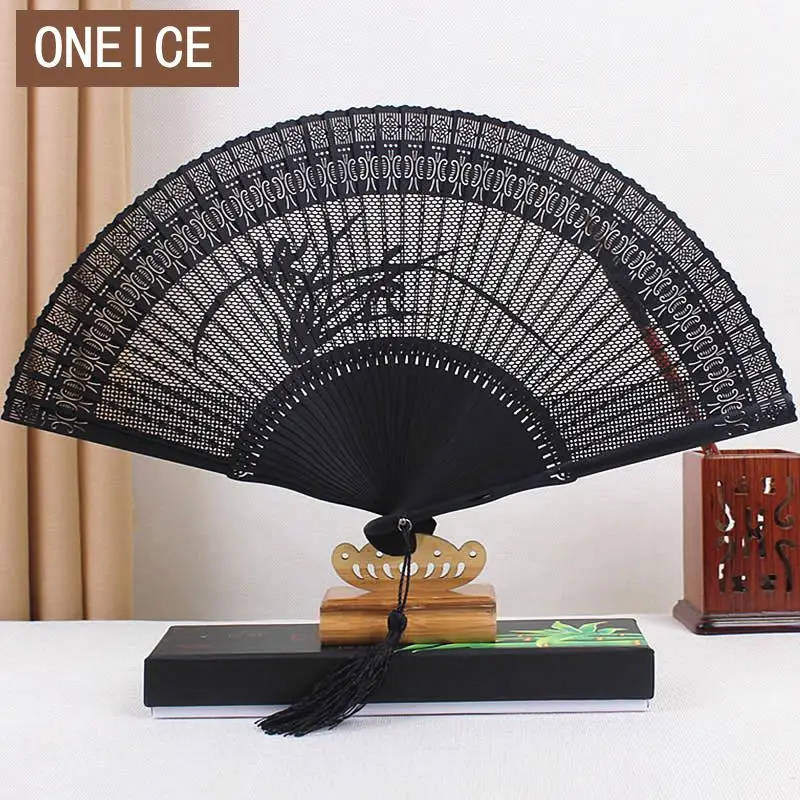 

All The Bamboo Fan Wholesale Ancient Wind Folding Hollow Japanese Chinese Style Creative Small Gift Wedding Handmade Decoration
