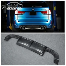 Qualidade superior Real da Fibra do Carbono Difusor Traseiro para BMW X6M X5M F85 F86 2015UP carro styling acessórios do carro