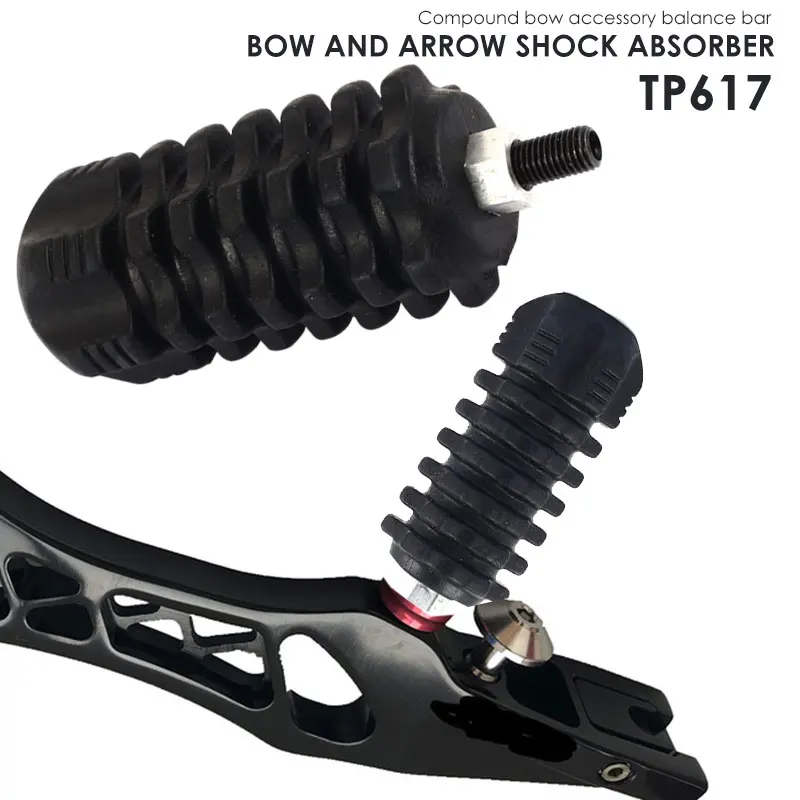 

Durable Compound Bow Stabilizer Bow Shock Absorption Bow Stabilizer Black Rubber Shock Absorption Cat Whisker