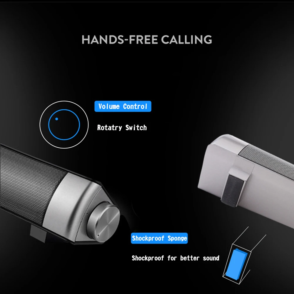 Саго LP 08 Портативный динамики Bluetooth стерео звук Hi Fi USB MP3 TF карты бас телефон