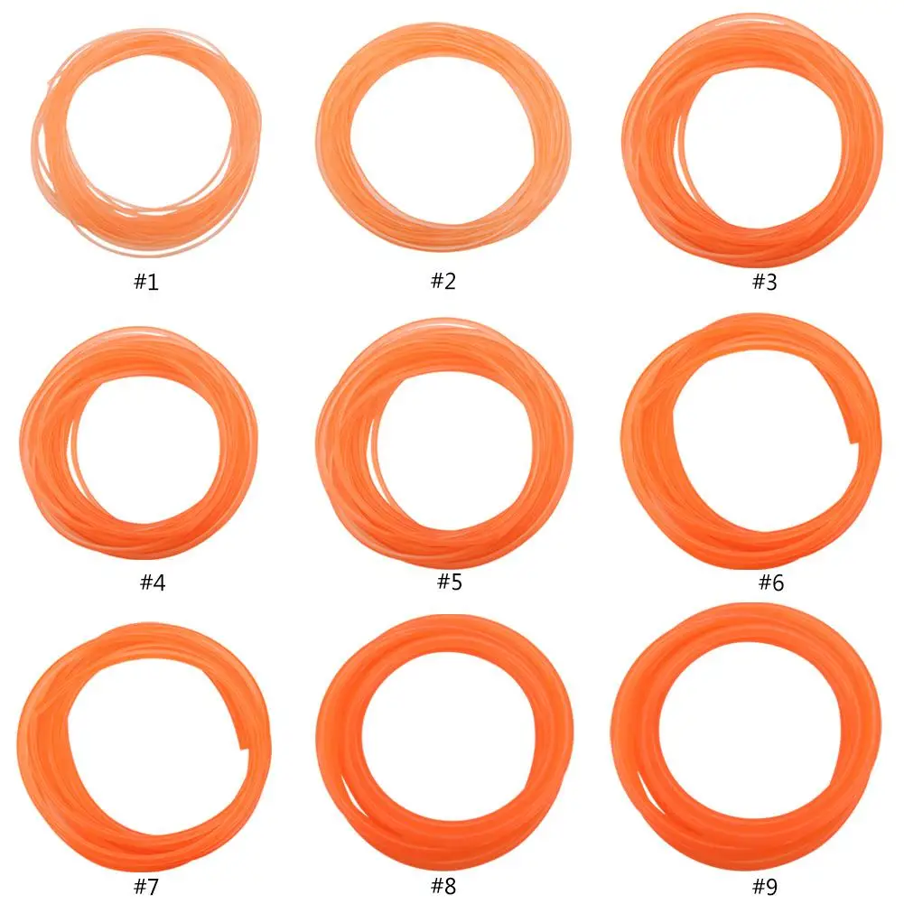 3 м/5 м/10 м оранжевый гладкая поверхность ПУ полиуретановый круглый ремень для езды на автомобиле кабель передачи 2/3/4/5/6/8/10/12/15 мм ширина
