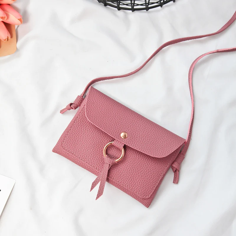 

Super sales Women small ring envelope shoulder bag lady's high quality mini simple handbag for cell phone/small purse 12 colors