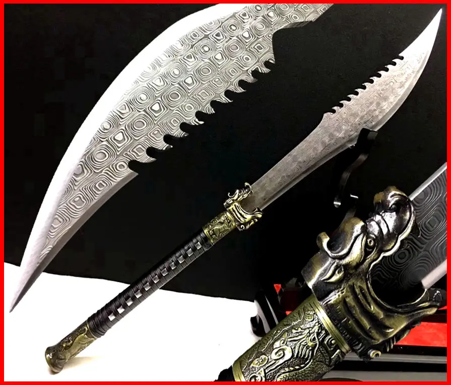 Китайский Меч кунгфу, меч шпаги, ушу, Кайлин, да Дао, сильный, высокомарганцевая сталь, острый, на открытом воздухе, боевой широкий нож|Мечи| | АлиЭкспресс
