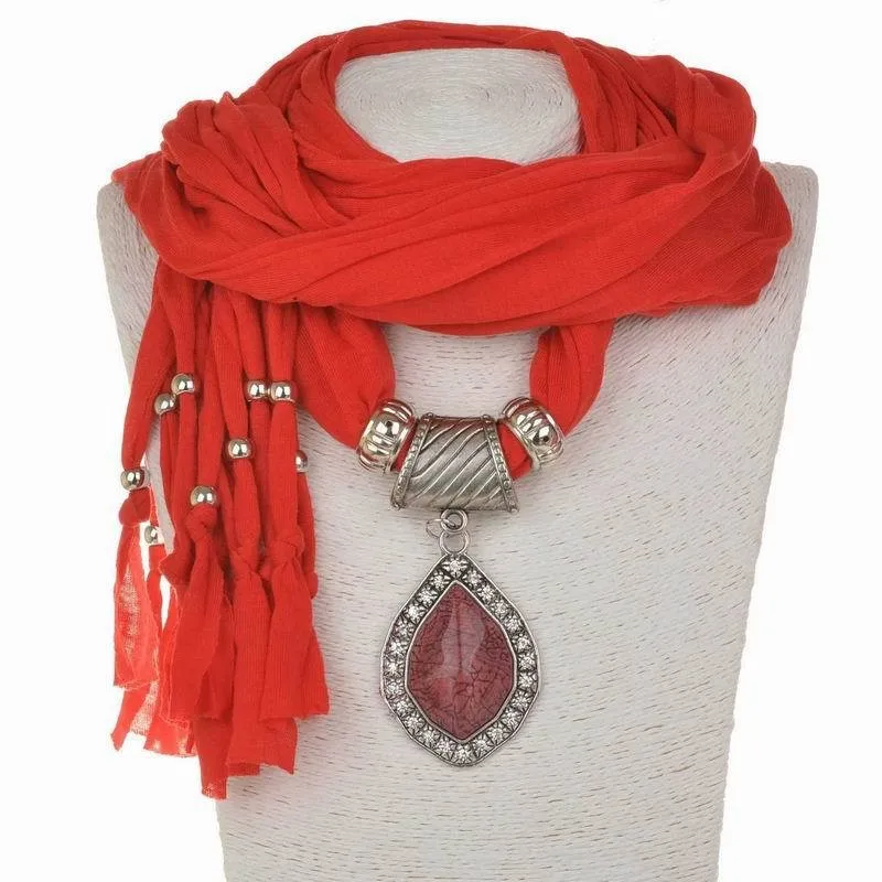 Дизайн массивное ювелирное изделие шарф ожерелье для женщин модные роскошные амулеты аксессуары кулон, ожерелье, шарф шарфы - Цвет: 3