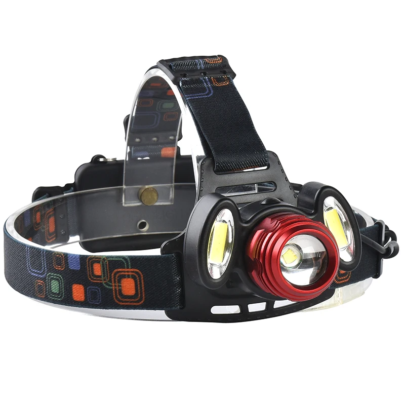 Litwod Z202305 XM-L T6+2*COB LED Headlamp head Lamp light use 2*18650 battery 5000 lumen fishing lamp head flashlight