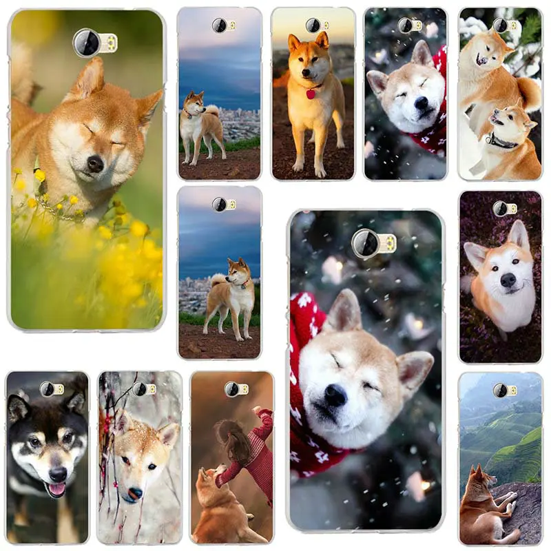 

Soft TPU Phone Cases Cover for Huawei P8 P9 P10 P20 P30 Mate 10 Pro Honor 7X 9 Lite 2017 Brushwood Doge Shiba Inu Funny Dogs