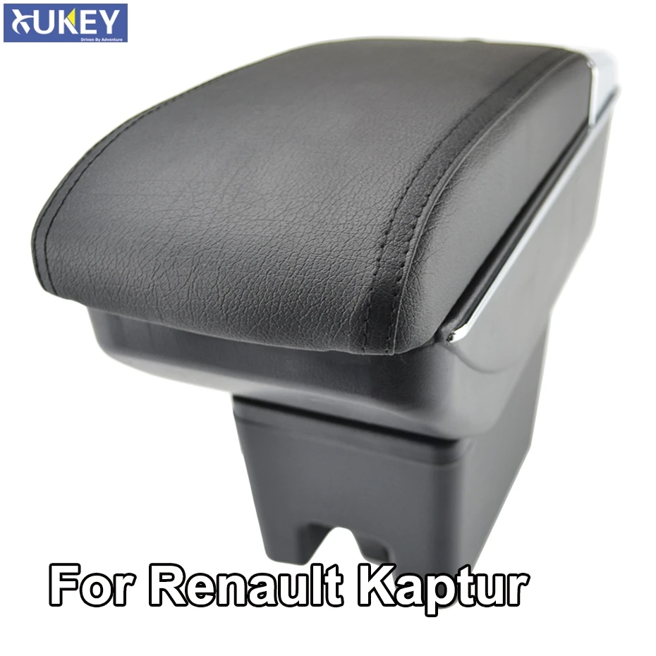 

Armrest For Renault Kaptur I 2016 - 2018 Arm Rest Dual Layer Storage Box Decoration Car Styling 2017