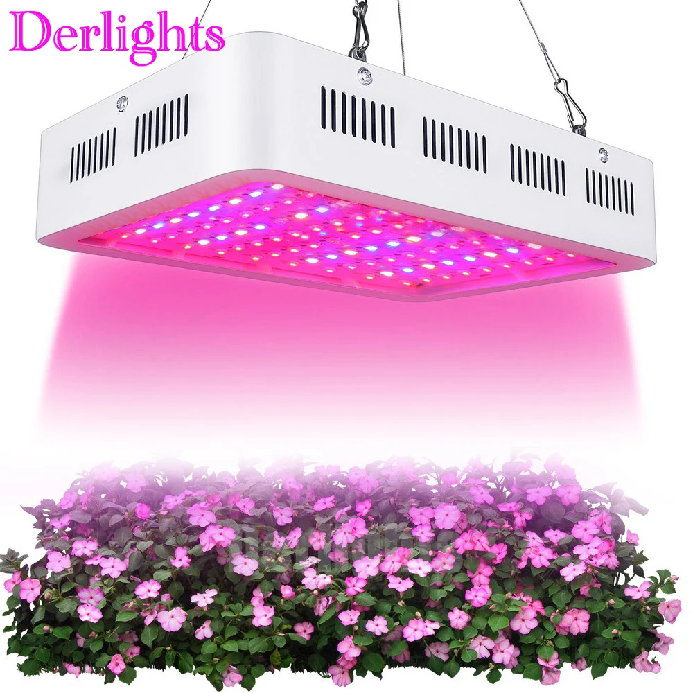 2pcs/Lot LED Grow Light 1000W Full Spectrum UV IR AC85265V Indoor