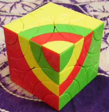 Мульти Додекаэдр цилиндрический динозавр SunMinx Crazy unicorn Duo Axis Void Pentultimate Grilles II Son-Mum Curvy Copter+ 3x3 cube - Цвет: Bombax Ceiba  Cube