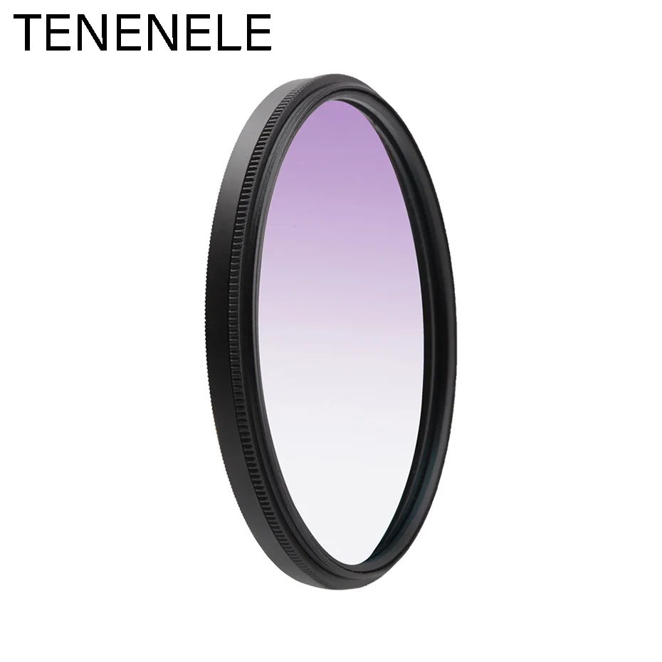 TENENELE Универсальный градиентный цветной фильтр 46 мм 49 мм 52 мм 55 мм 58 мм 62 мм 72 мм 77 мм Фильтры для камеры sony Nikon Canon DSLR