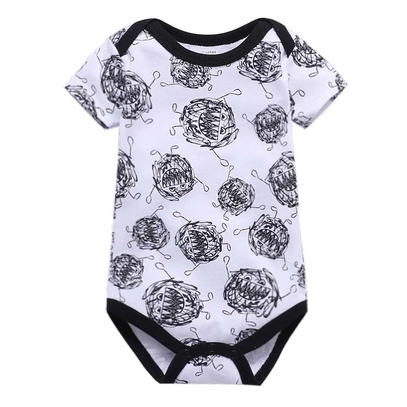 

newborn baby bodysuits short sleevele baby clothes O-neck 0-24M baby Jumpsuit 100%Cotton baby clothing Infant sets