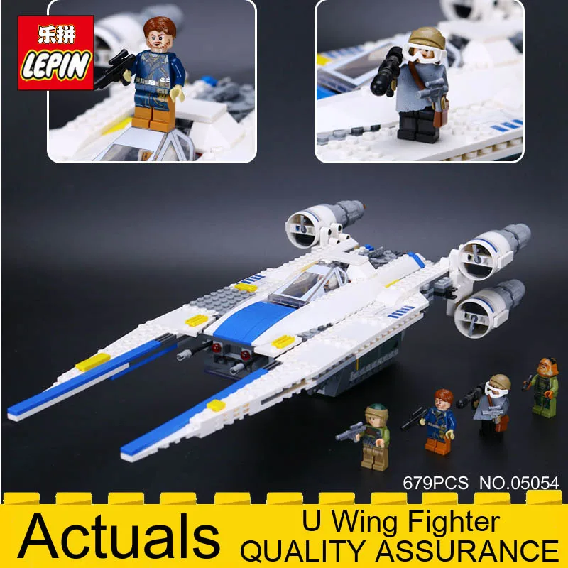 

Lepin 05054 Star Genuine Series Wars 679pcs U Star Wing Fighter Set Building Blocks Educational Bricks Kids DIY Child Toys 75155
