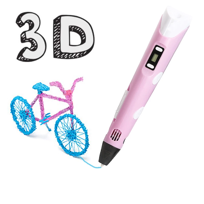 

3D Pen Printing Birthday Gift PLA Filament Canetas Criativa Printing 3D Pen for kids Drawing With Lapiz 3D Christmas Present