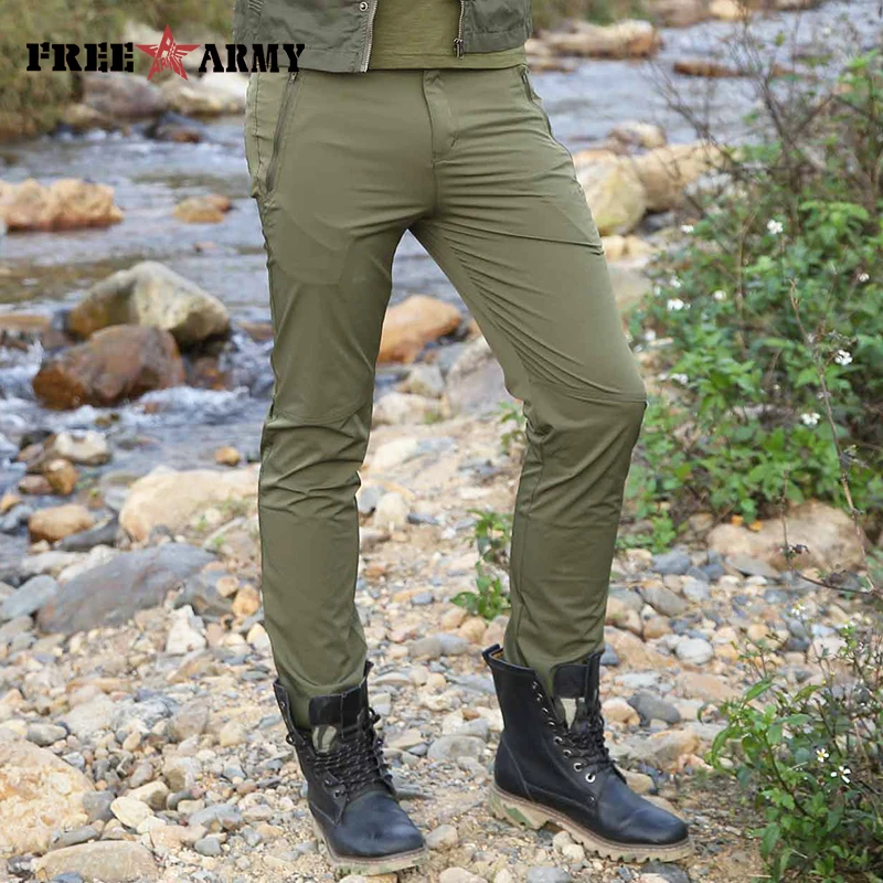 Men Olive 100% Cotton Tactical Pant Camping Hiking Army Cargo Combat Military  Trouser -