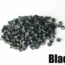 500 шт 5,0*3,0*3,0 мм Силиконовые выровненные микро бусины удлинительные трубы для волос микрооринги бусины-трубки алюминиевые отверстия 5 цветов