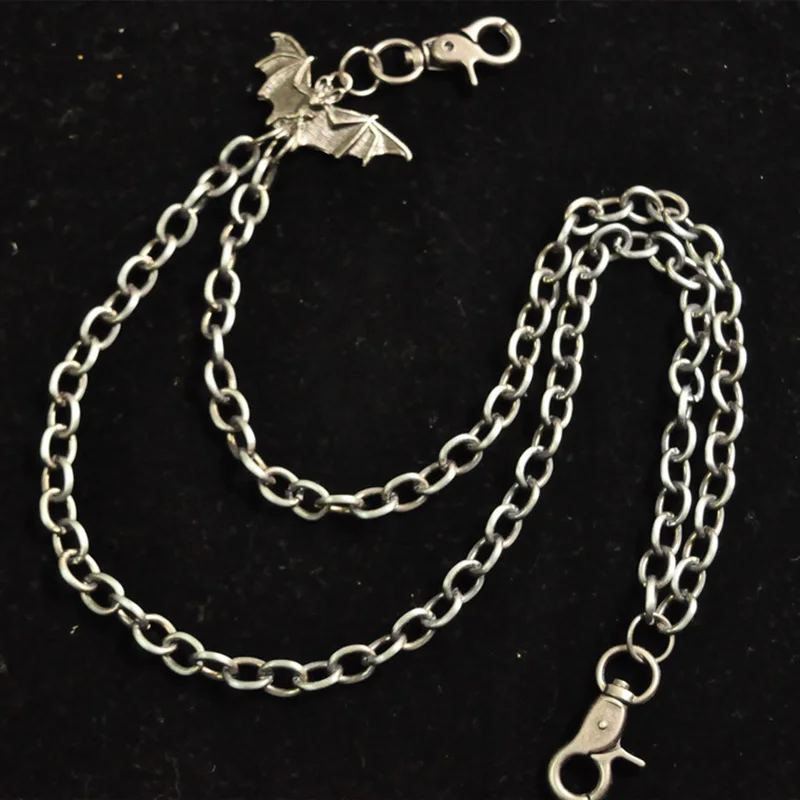 

Men's Motorcyle Jean Biker Wallet Belt Chains Charm Three Layers Hip-pop Metal Keychain Pant Chain Fashion Men Jewelry DR102