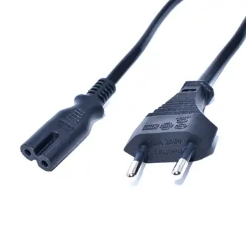 

Short C7 To EU European 2-Pin Plug AC Power Cable Lead Cord 1.5M 5Ft Figure 8, for cameras,printers,notebook etc