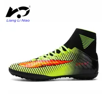 Professional Men Football Boots Top Quality High TF Ankle Indoor Soccer Shoes Training Football Shoes Superfly Original
