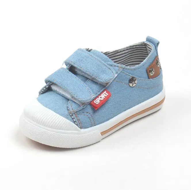 Spring Children Denim Canvas Shoes Male Female Child Casual Sneakers Low Baby Solid Cotton made Sport