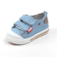 Primavera Crianças Denim Sapatos de Lona Criança do Sexo Feminino Masculino Tênis Casuais Baixo Sólidos Cotton-made Sapatos de Desporto Do Bebê do Inverno Dos Miúdos botas
