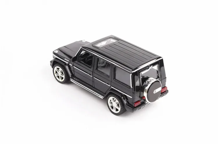 1:24 игрушечная машинка из сплава Benz G65 SUV детская игрушка машина модель моделирование звук и свет дверь оттяните назад автомобиль украшения коллекция подарок