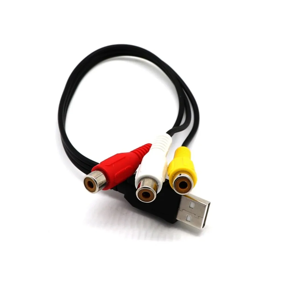 1 5 м футов USB папа A к 3 RCA AV A/V ТВ адаптер кабель 3RCA аудио видео для телеприставки