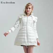 2017 New fashion winter clothes women’s temperament loose down coat slim thin hooded down Jackets EF3001