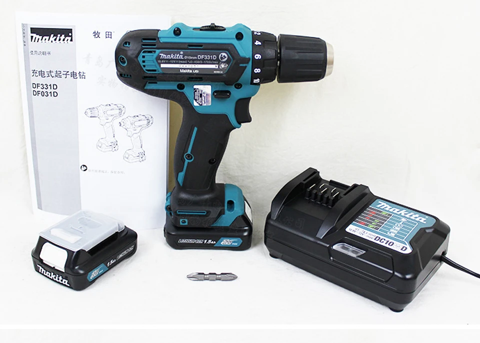 Япония Makita DF331DWAE/ME/YE зарядка дрель литиевая батарея дрель Электрический шуруповерт 30/14N. m