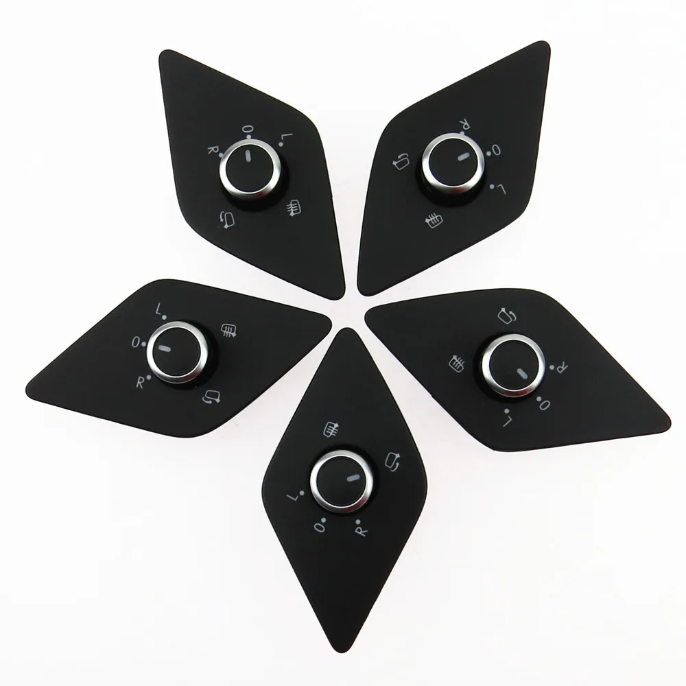 SCJYRXS Chrome Rear View Mirror With Folding Adjustment Control Switch