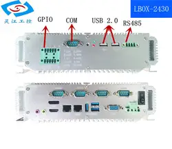 Стойки Computador i5 2.4 ГГц 32 г SSD оригинальный безвентиляторный Мини-ПК 12 В промышленного ITX компьютерные