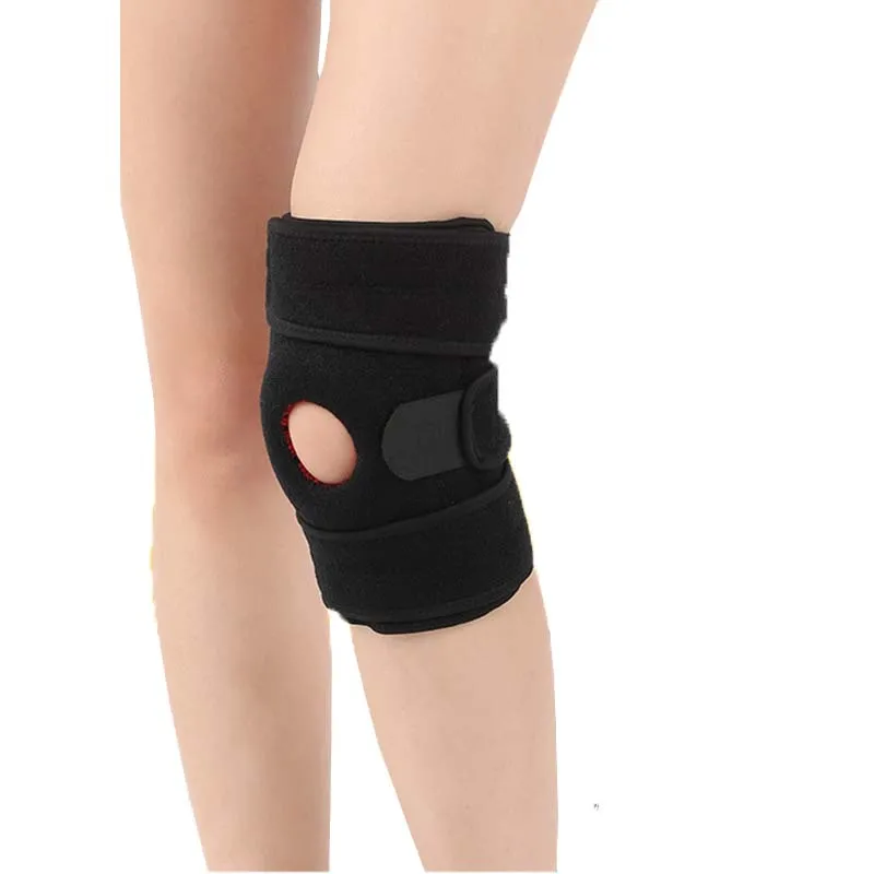 1PCS Adjustable Sports Training Elastic Knee Support Brace Kneepad Breathable Patella Knee Pads Hole Kneepad Safety