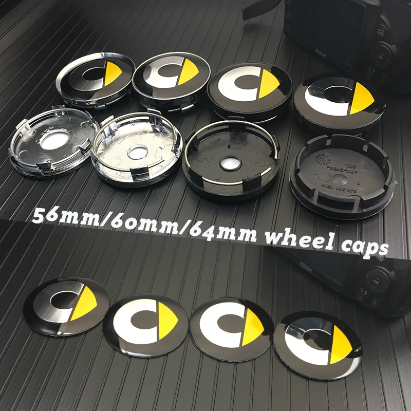 

4pcs 2.2"/2.36"/2.52"/5.31"Car Wheel Center Hub Caps Cover Rim Sticker Badge emblem For Benz Smart Logo tire accessorie styling