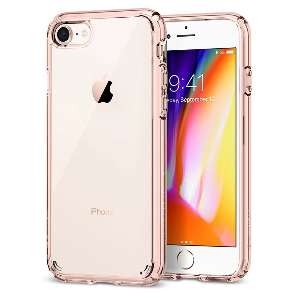 Оригинальные чехлы SPIGEN Ultra Hybrid [2-го поколения] для iPhone 8/iPhone 7 - Цвет: Rose Crystal