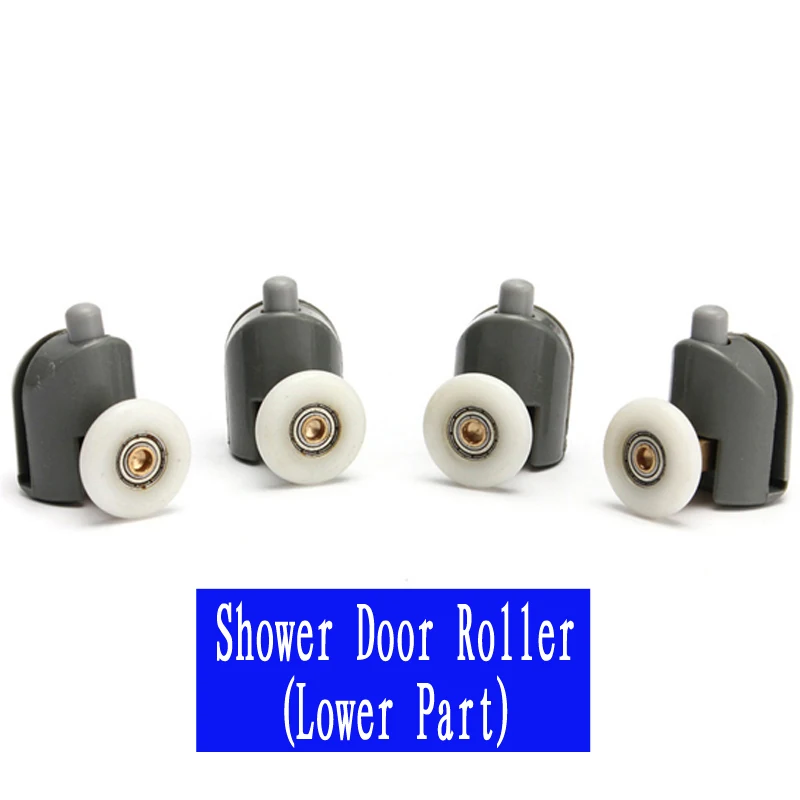 Set of 4 Single Shower Door Rollers As Lower Part diameter 23mm/25mmin Door Rollers from Home
