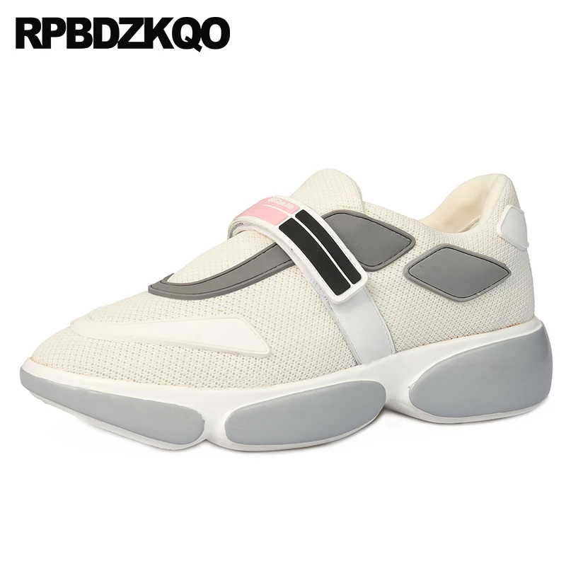 

mesh trainers sneakers elevator muffin thick sole creepers flats women platform breathable wide fit shoes ladies female luxury