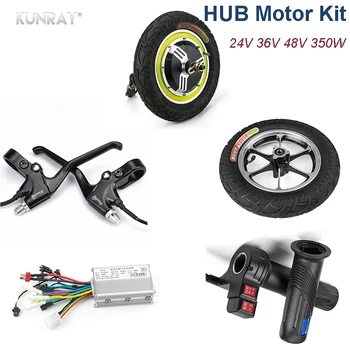 

DC Motor High Speed 350W 24V 36V 48V Electric Bike Brushless Hub Motor kiti 12inch Wheel With LCD Display Meter Controller Parts
