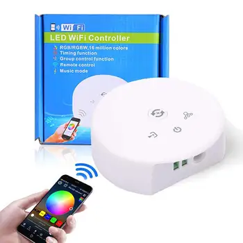 

WiFi Wireless Smart Controller, Working with 4-Pins/5-Pins RGB/RGBW 5050/3528 LEDs Strip Light, App Remote Control ST185