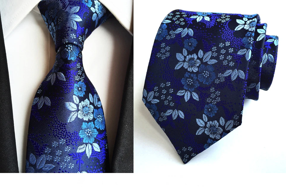 GUSLESON Модный Шелковый мужской галстук в клетку галстук 8 см цветочный полосатый зеленый синий галстуки для мужчин деловой костюм Свадебная вечеринка Gravatas