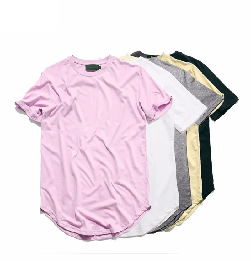 

Uwback Summer Hip Hop T Shirts Men O-Neck Circular Hem Fashion T-Shirt Male Loose Extended Curved Tops Plus Size T shirts XA628