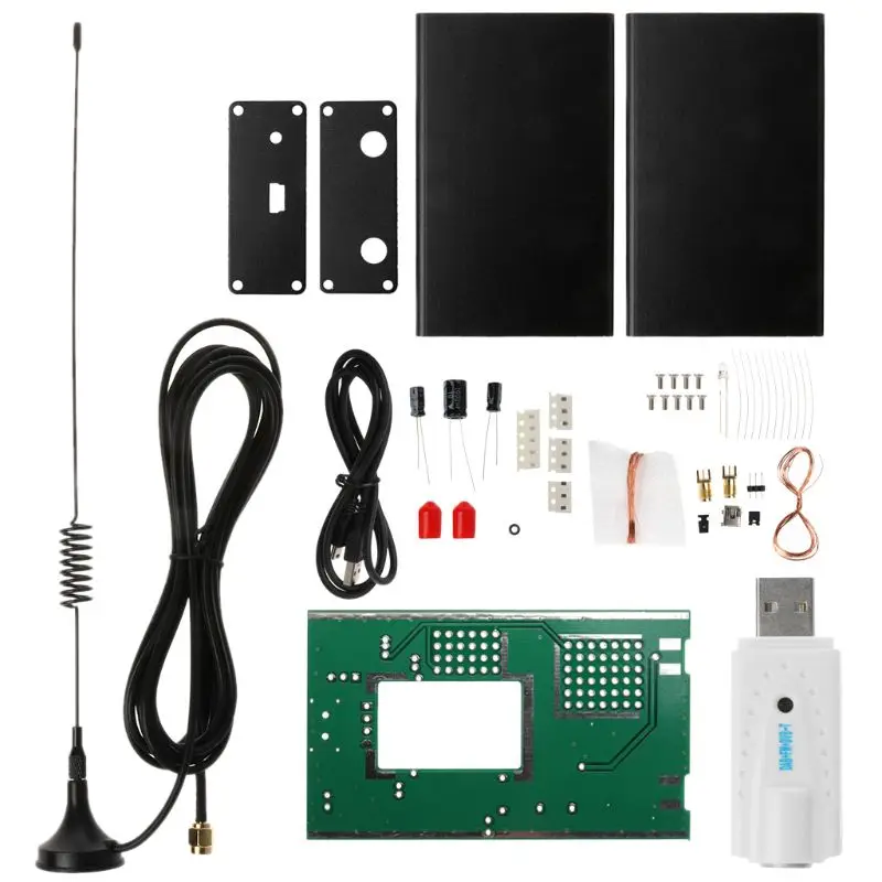 

DIY 100KHz-1.7GHz UV HF RTL-SDR USB Tuner Receiver/ R820T+8232 CW FM USB Softwar