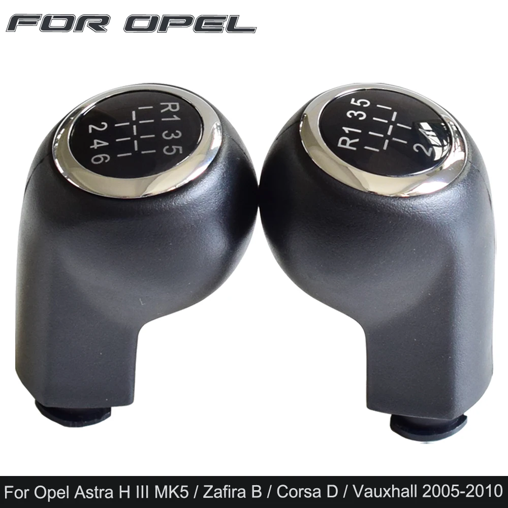 

Car Stick Lever Knob Shifter For VAUXHALL OPEL ASTRA H III 05-10/CORSA D 05-10/ZAFIRA B 2005-2008 5 6 Speed MT Gear Shift Knob