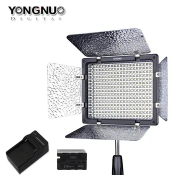 

YONGNUO YN300III 3200K-5500K LED Video Light Kit + F970 Battery + Charger Professional Photographic Camcorder Camera Light Panel