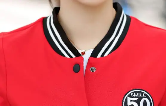 Women Basic Coats 2018 Spring Women Baseball Jacket Slim Cotton Vintage Coats Women Autumn Coat Jaquetas Feminina 2XL