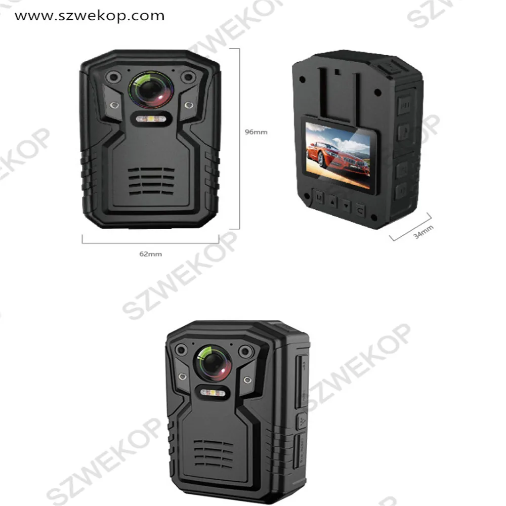  4G GPS WIFI waterproof Wide 170 angle Security External IR Body Worn Camera Night Vision Motion Det