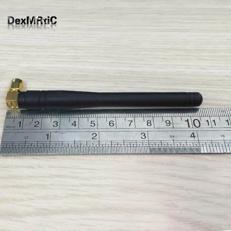 1 шт. 3G GSM антенна WiFi 3dBi SMA разъем под прямым углом 850/900/1800/1900/2100 МГц 105 мм длиной