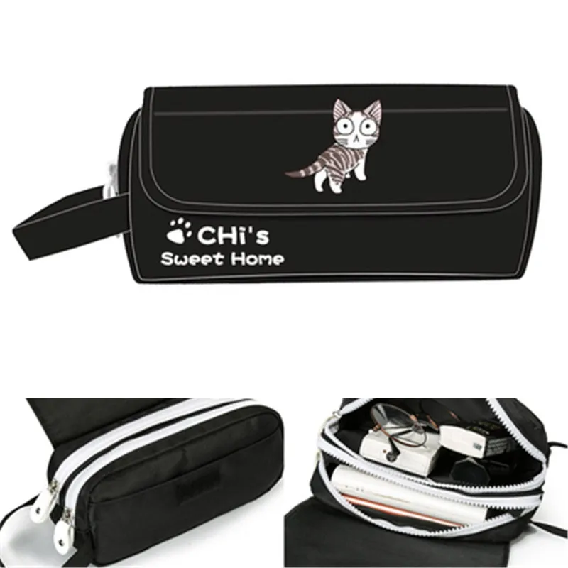 CHI'S SWEET HOME Chi Cat Pouch Wallet Purse Bag Fans Cosmetic Stationery Pencil Bag Girls Boys Gift Back School Hand Bag Cosplay - Цвет: Style 5