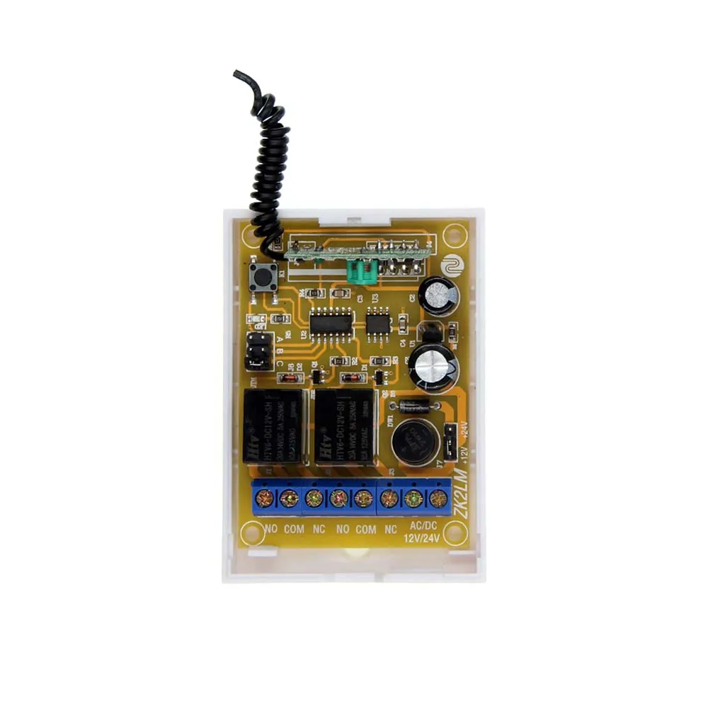 

2 IN 1 DC 12V 24V 10A 2CH 2 CH RF Wireless Remote Control Switch System Receiver ,315/433 MHz